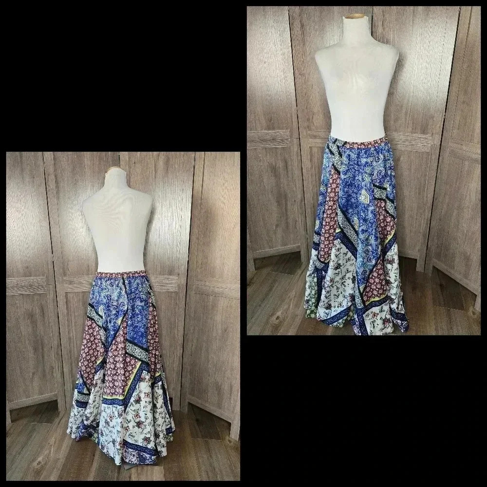 Cupio Colorful Patterned Women's maxi Skirt